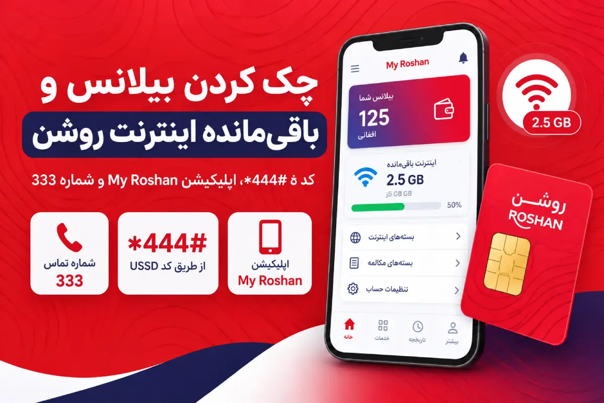 روش چک کردن باقی مانده اینترنت و بیلانس روشن+ کدهای ضروری